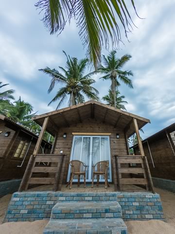 Each cottage has an individual balcony